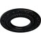 Ekena Millwork Andrea Ceiling Medallion (Fits Canopies up to 4 1/8"), 8 1/8"OD x 4 1/8"ID x 1/2"P, Jet Black CM08ADBLF - alternate 4